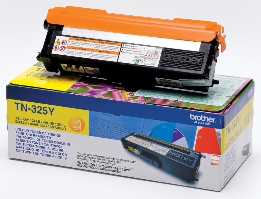 772602 Brother TN325Y Toner BROTHER TN325Y 3.5K gul 